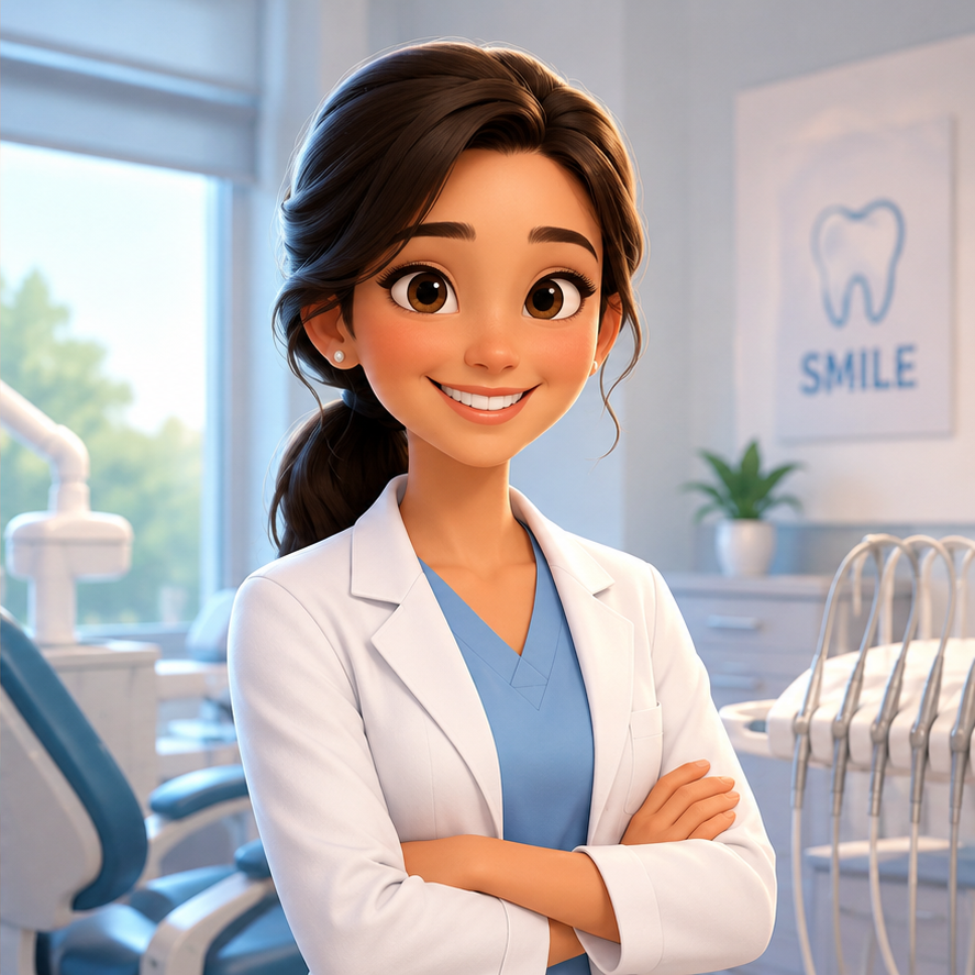 Stock portrait — Dr. Reema Mantur at Dr Reema Mantur Shree Sai Dental and Medical clinic
